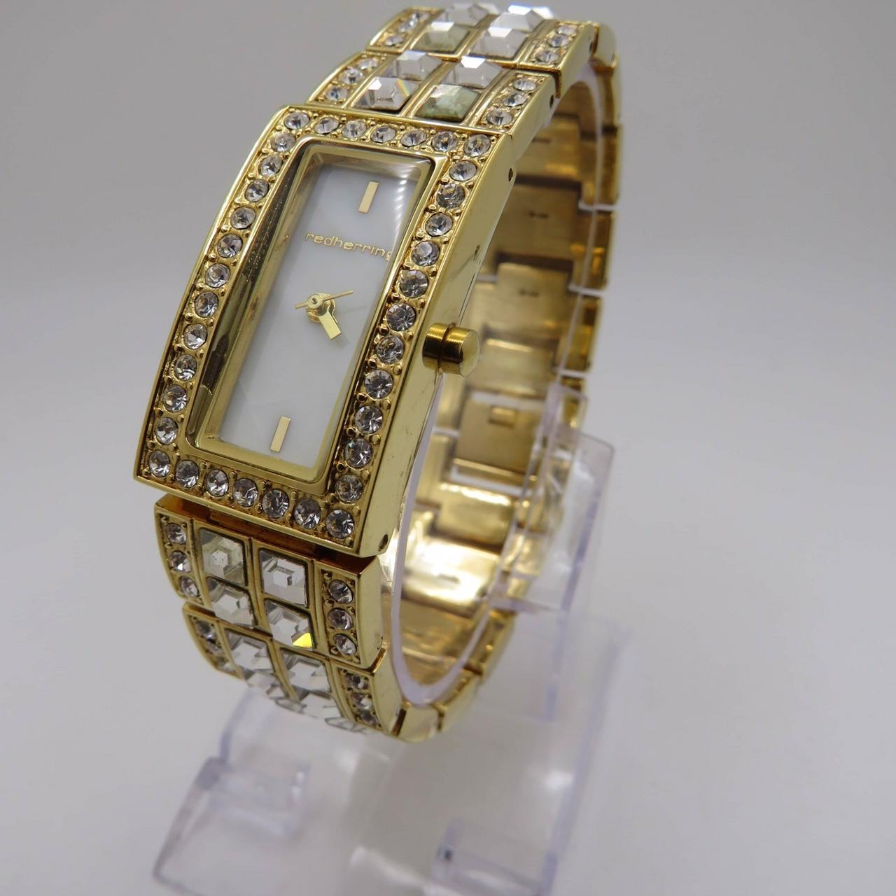Red Herring Women's Gold Watch Depop