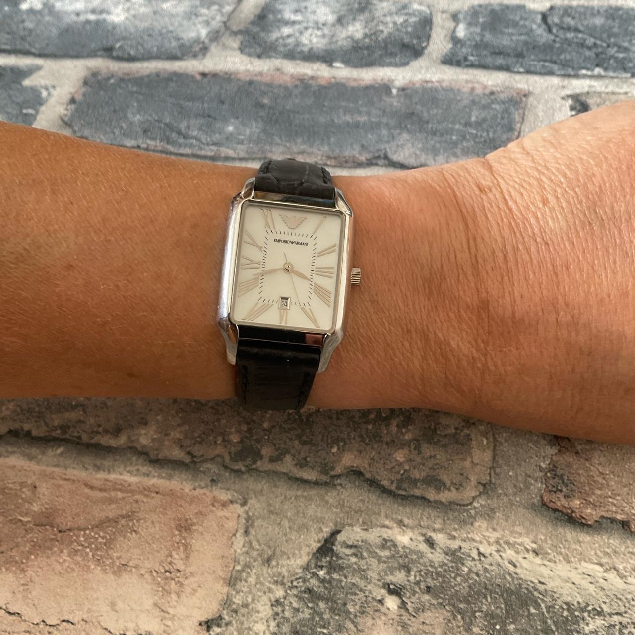 emporio armani square watch