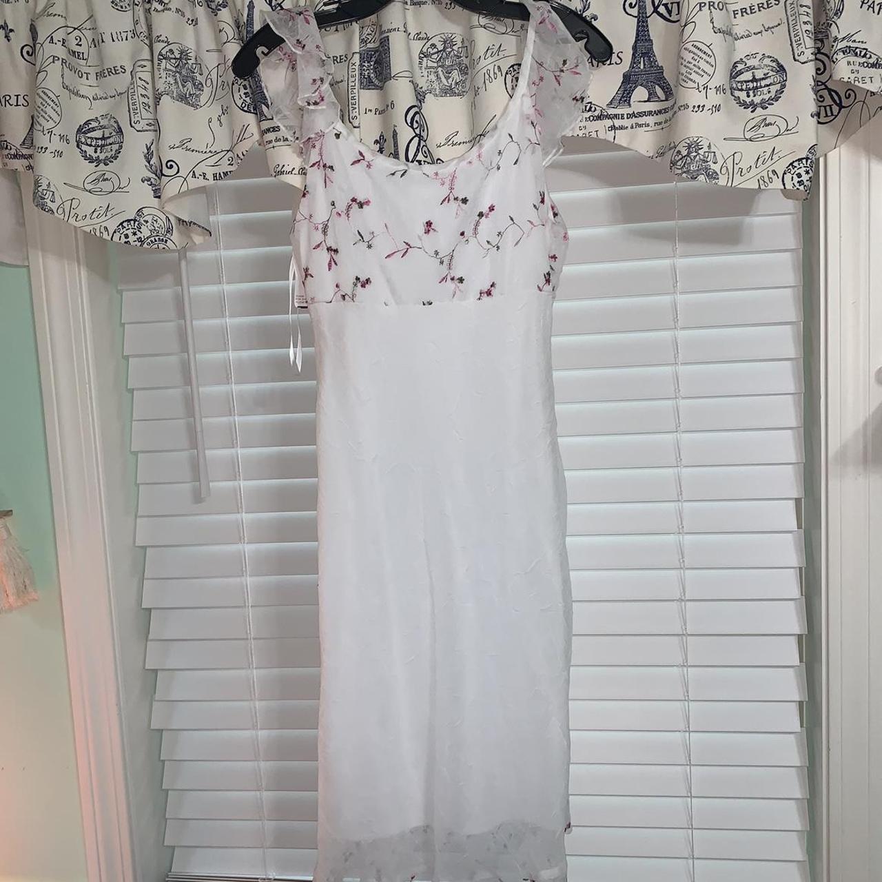 American Vintage Women's White and Pink Dress (3)