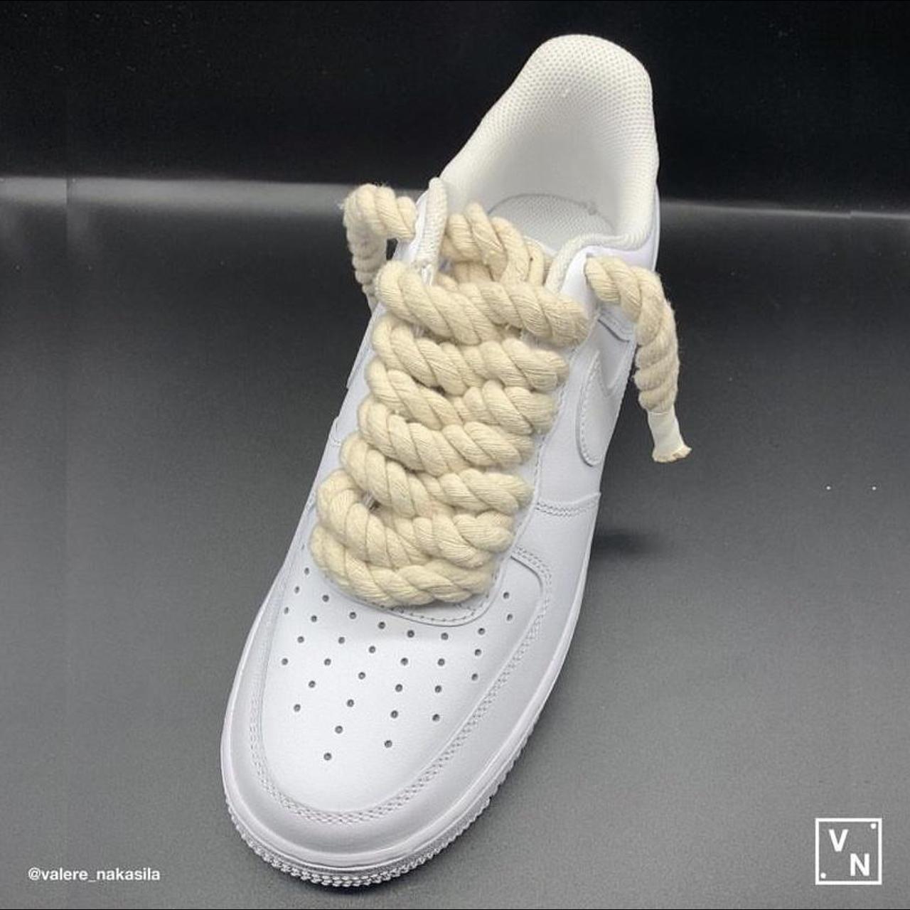 Nike Air Force 1 rope laces Junior Shop online or... - Depop