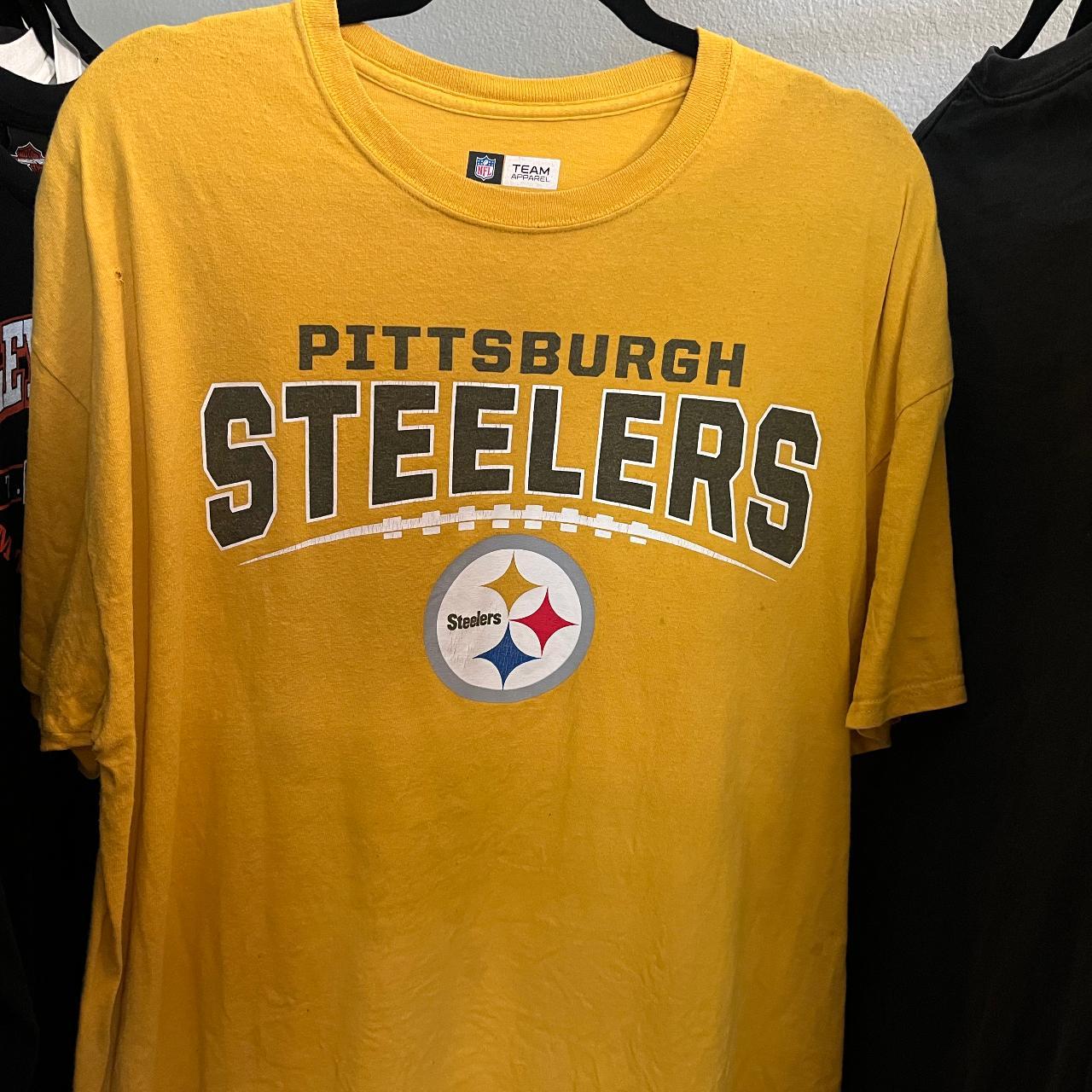 Pittsburgh Steelers NFL Shirt -- Small in pin hole... - Depop