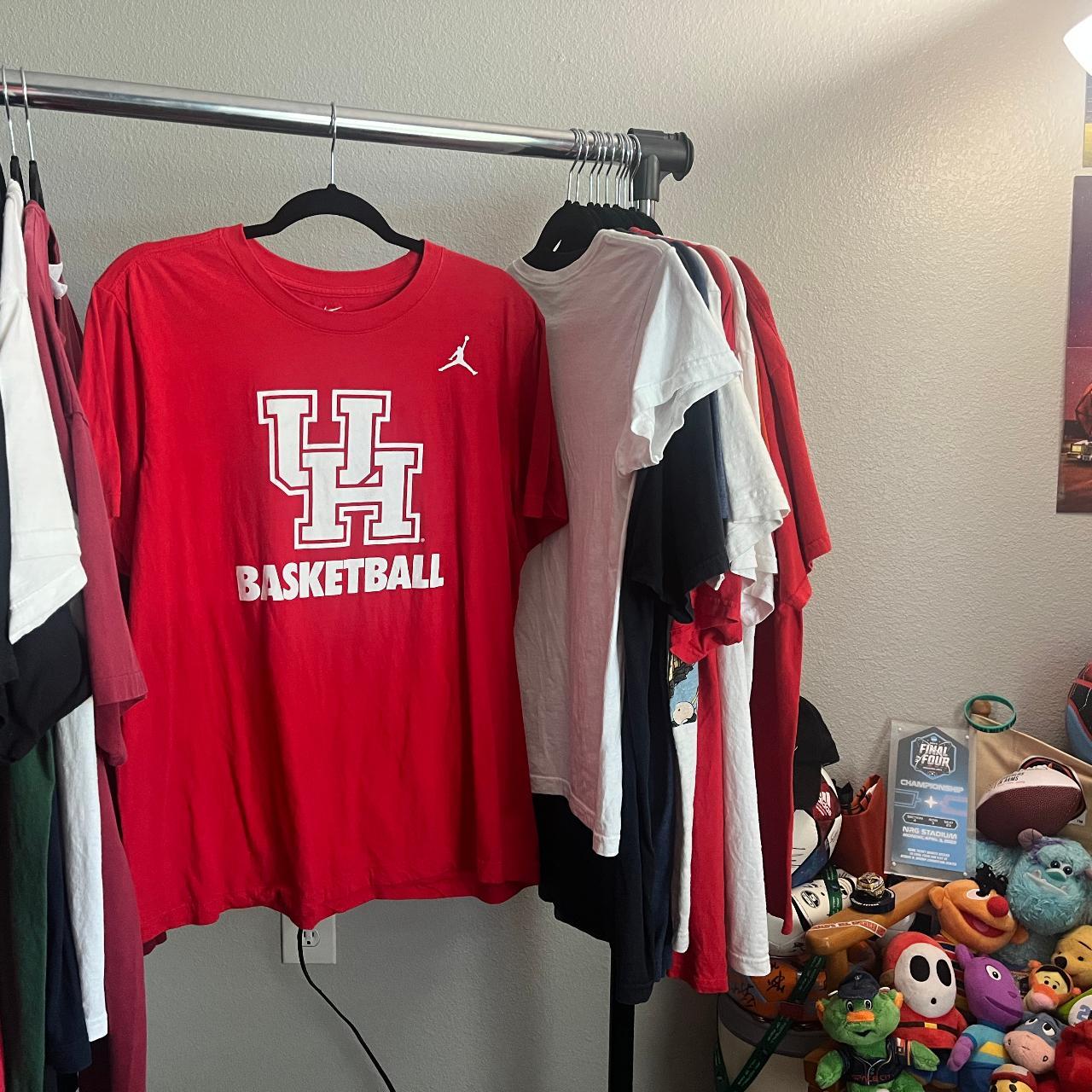 University of Houston Basketball Jordan Shirt --... - Depop
