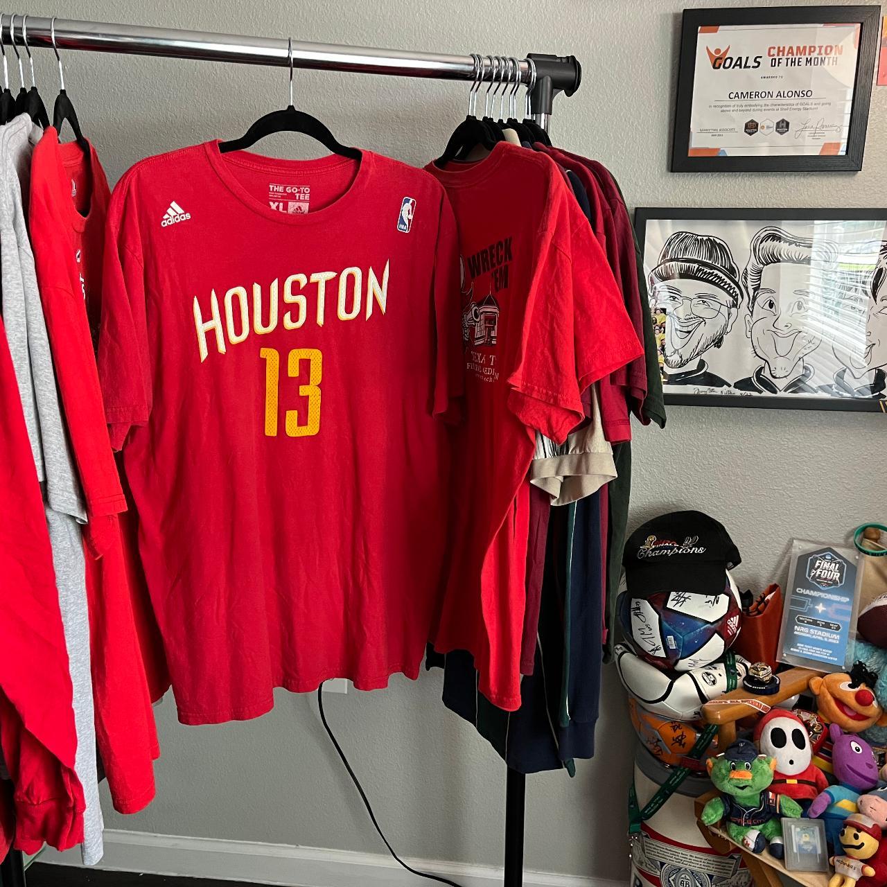 Throwback Adidas Houston Rockets James Harden  - Depop