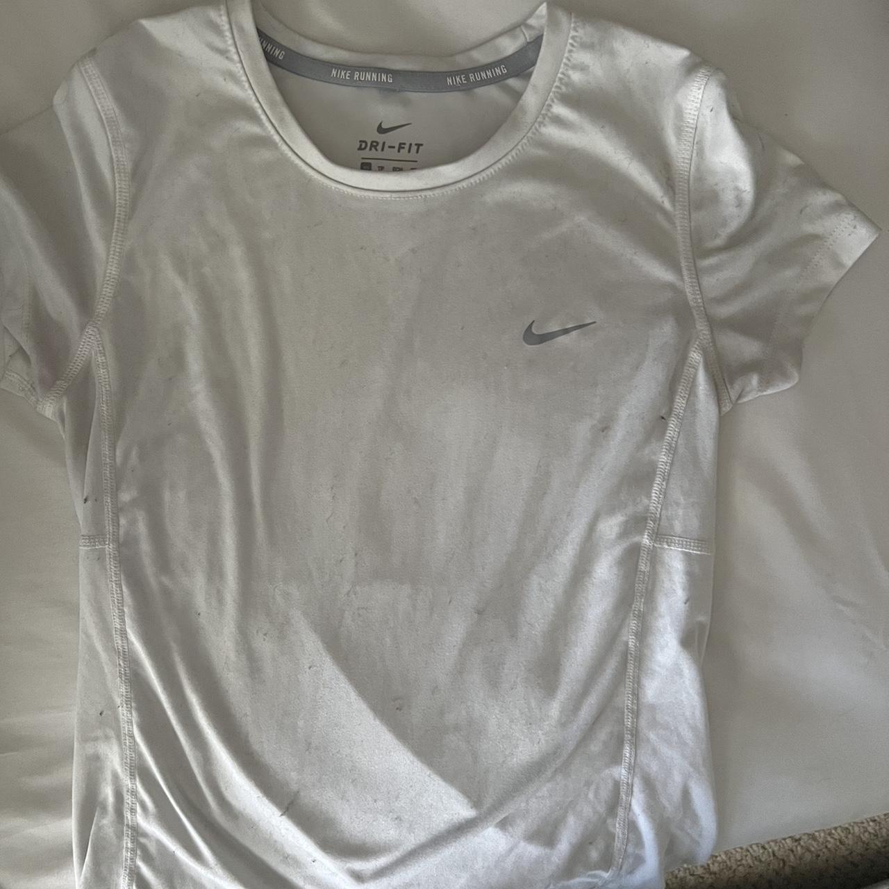 womens red and white nike shirt