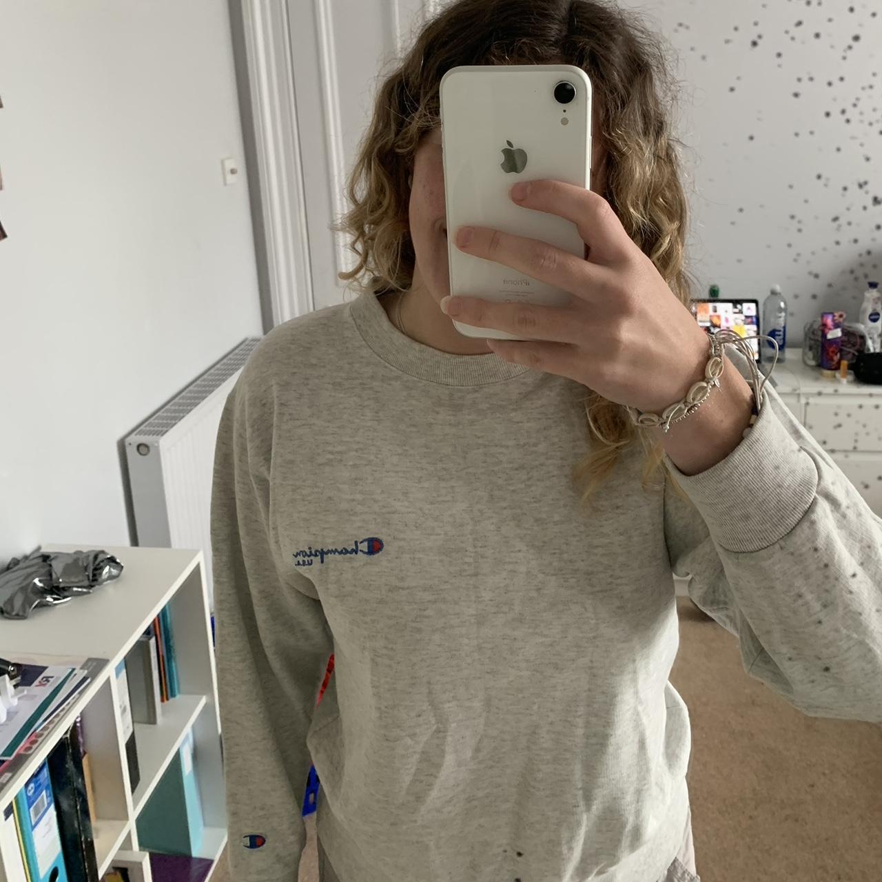 Grey champion sweatshirt