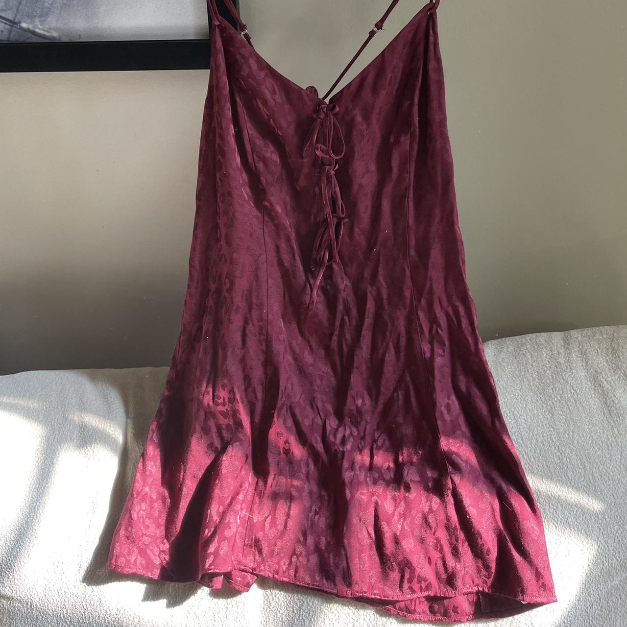 Free People Women's Red And Burgundy Dress 