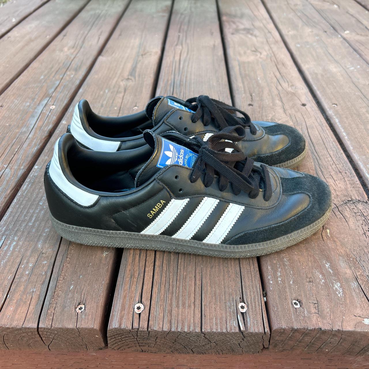 Adidas Sambas black Size men’s 10 Worn like 5 times... - Depop