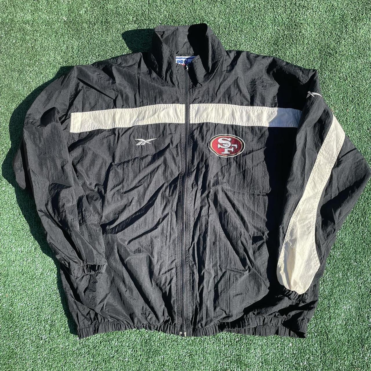 Men's Vintage Reebok NFL Pro Line San Fransisco 49ers Windbreaker Jacket Sz  XL