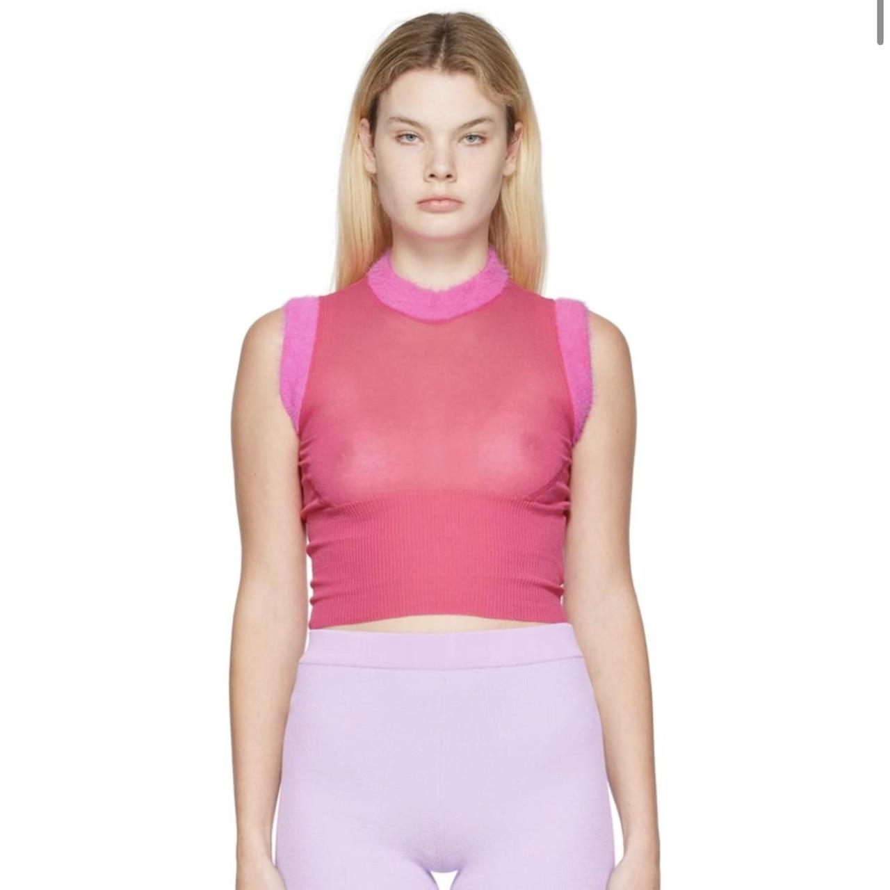 JACQUEMUS, Pink 'La Maille Ascosu' Tank Top, Worn only...