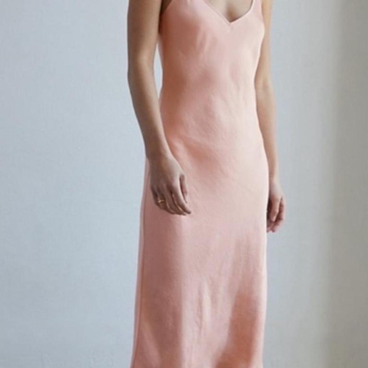 Aritzia Wilfred Pink Bubblegum Silk orders dress Sleeveless Size 4