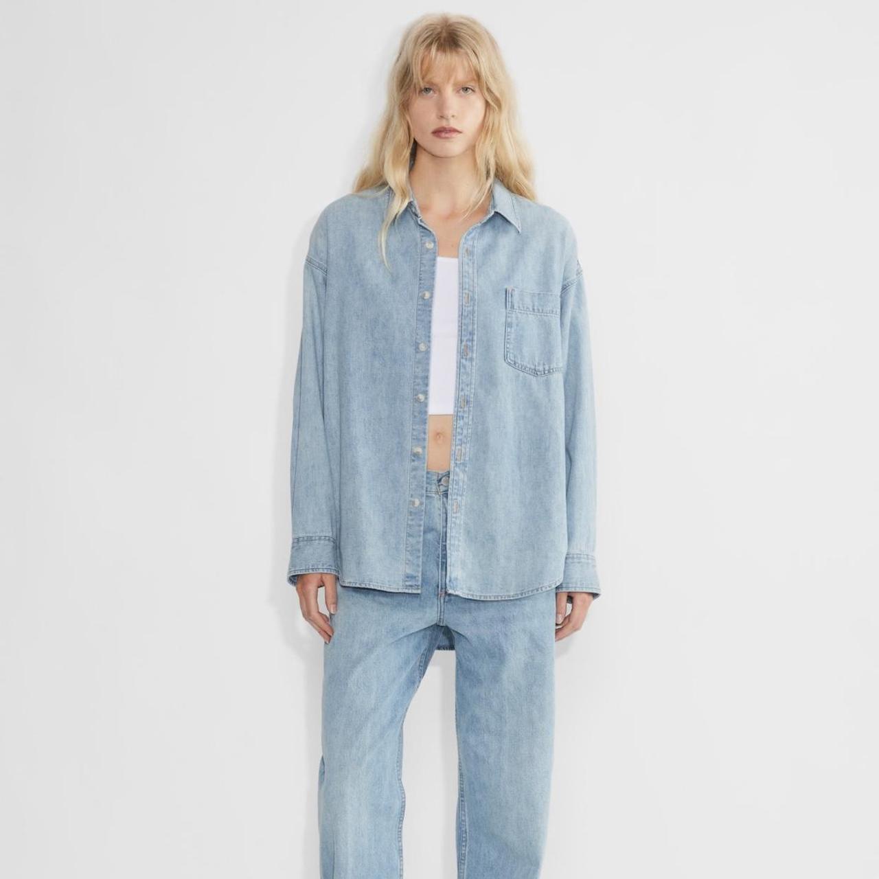 【2plan】Forum Denim Over Shirt Waist vs hip Denim Forum Shirt : r/Aritzia