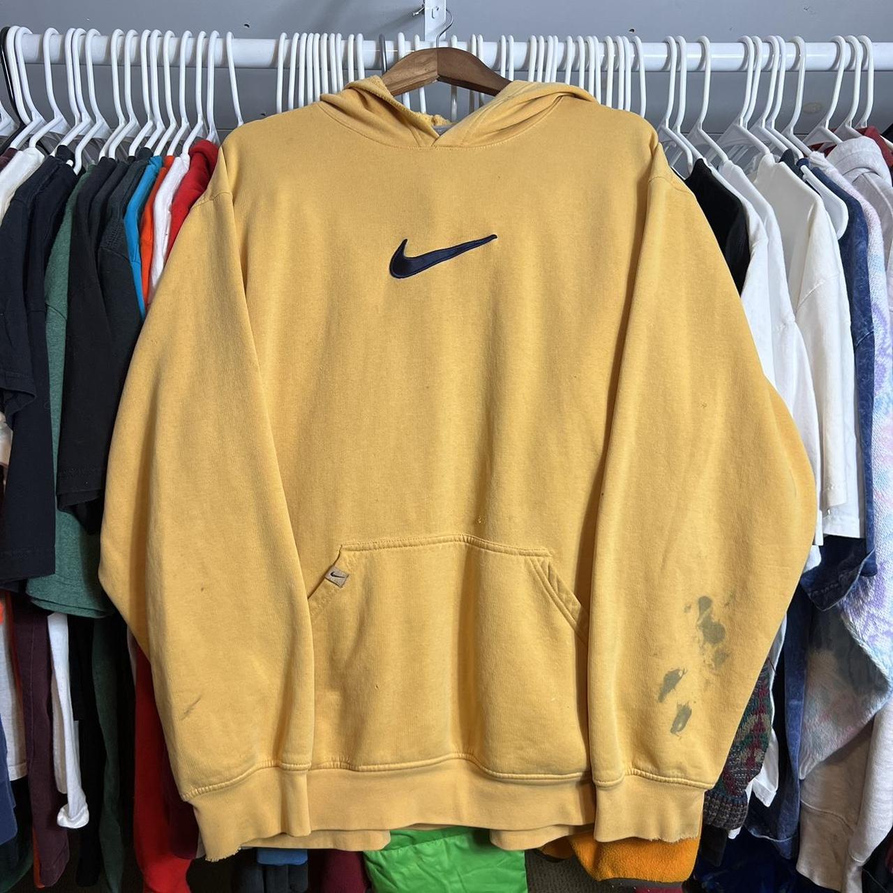 Nike Men's Hoodie - Yellow - XL