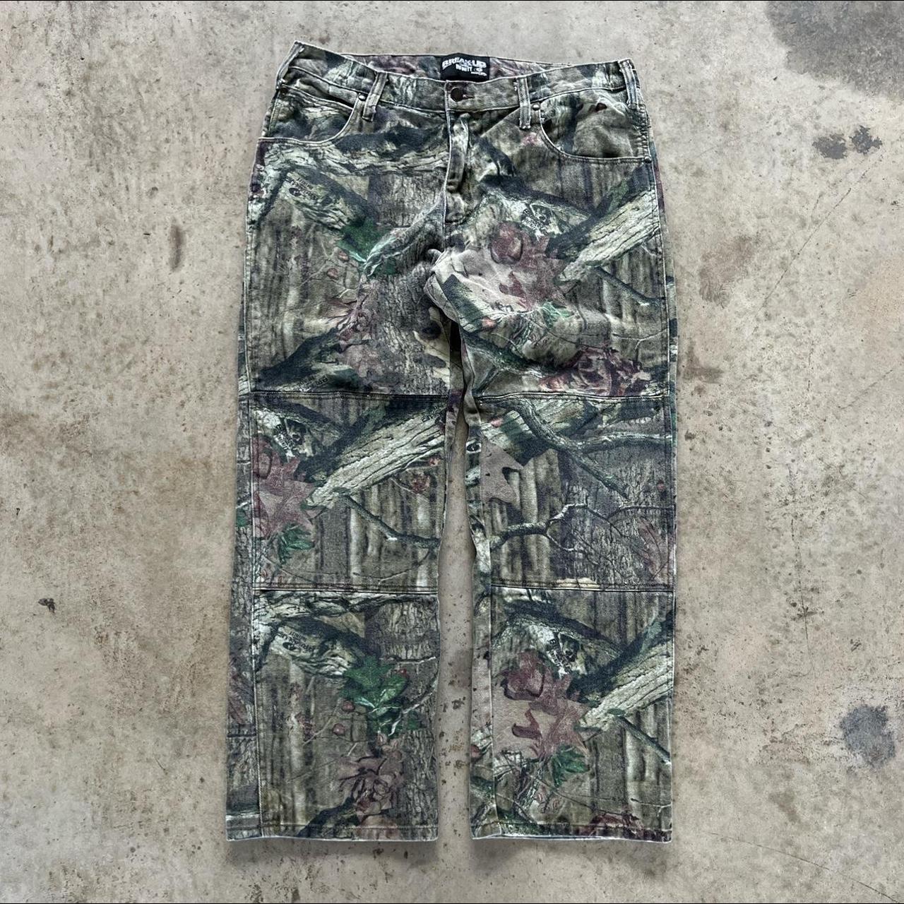 Men’s Y2K Mossy Oak Breakup Infinite Camo Denim... - Depop