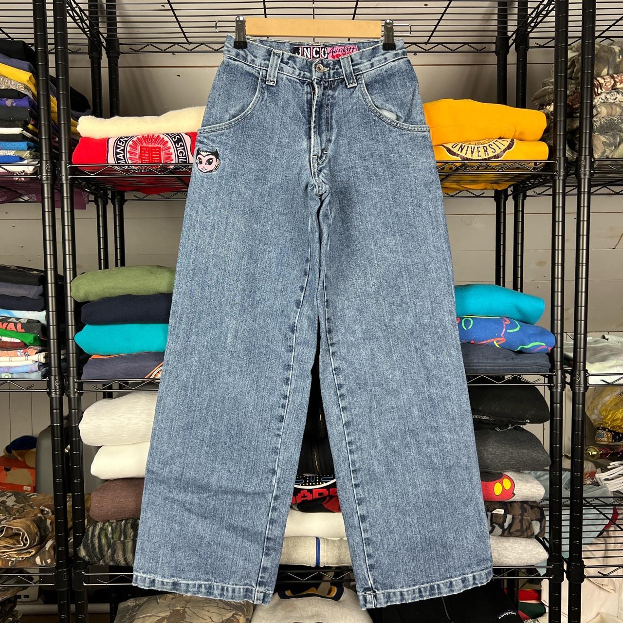 Vintage Y2K Jnco KidsWomen's Alley Katt 1070 Wide... - Depop