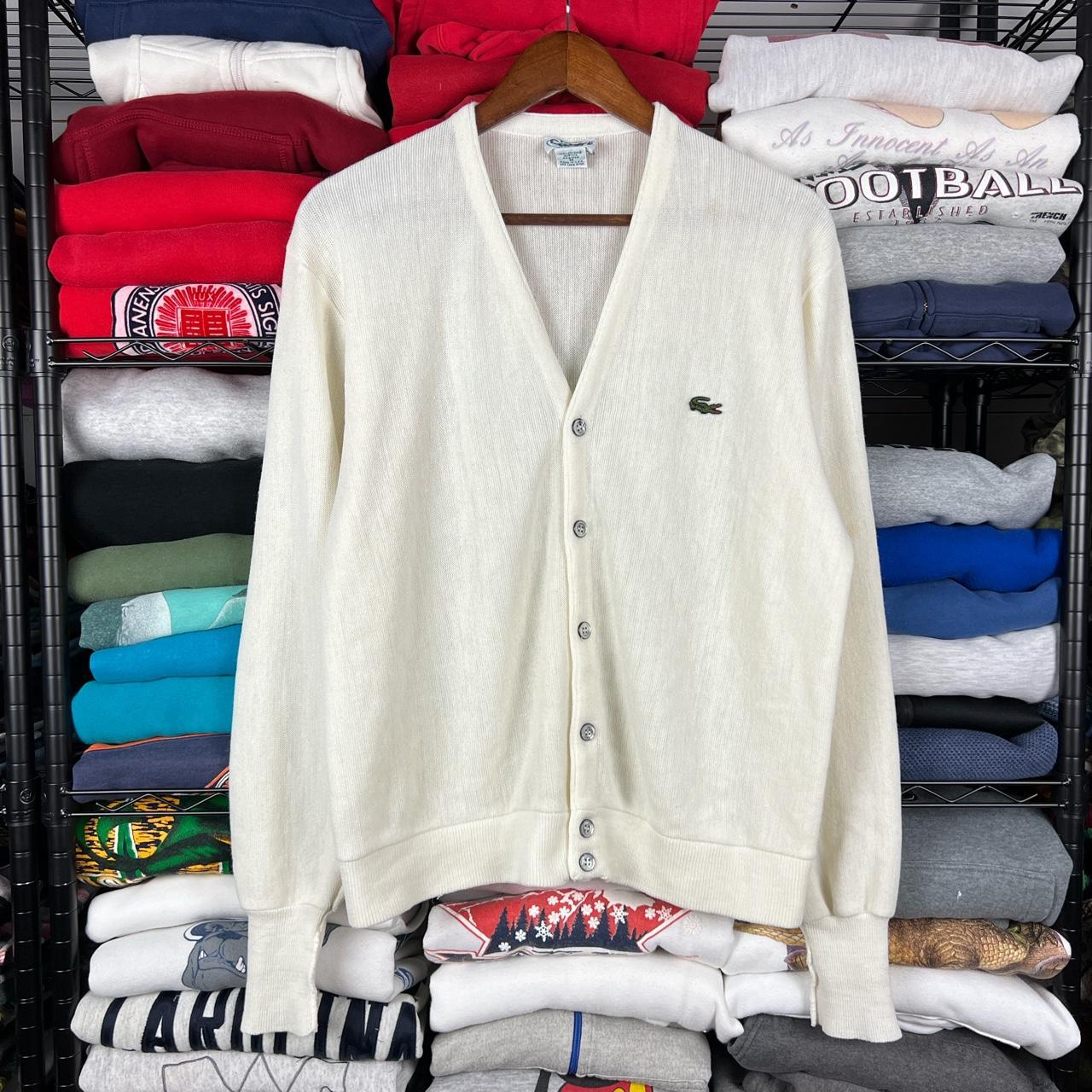 Vintage lacoste online cardigan sweater