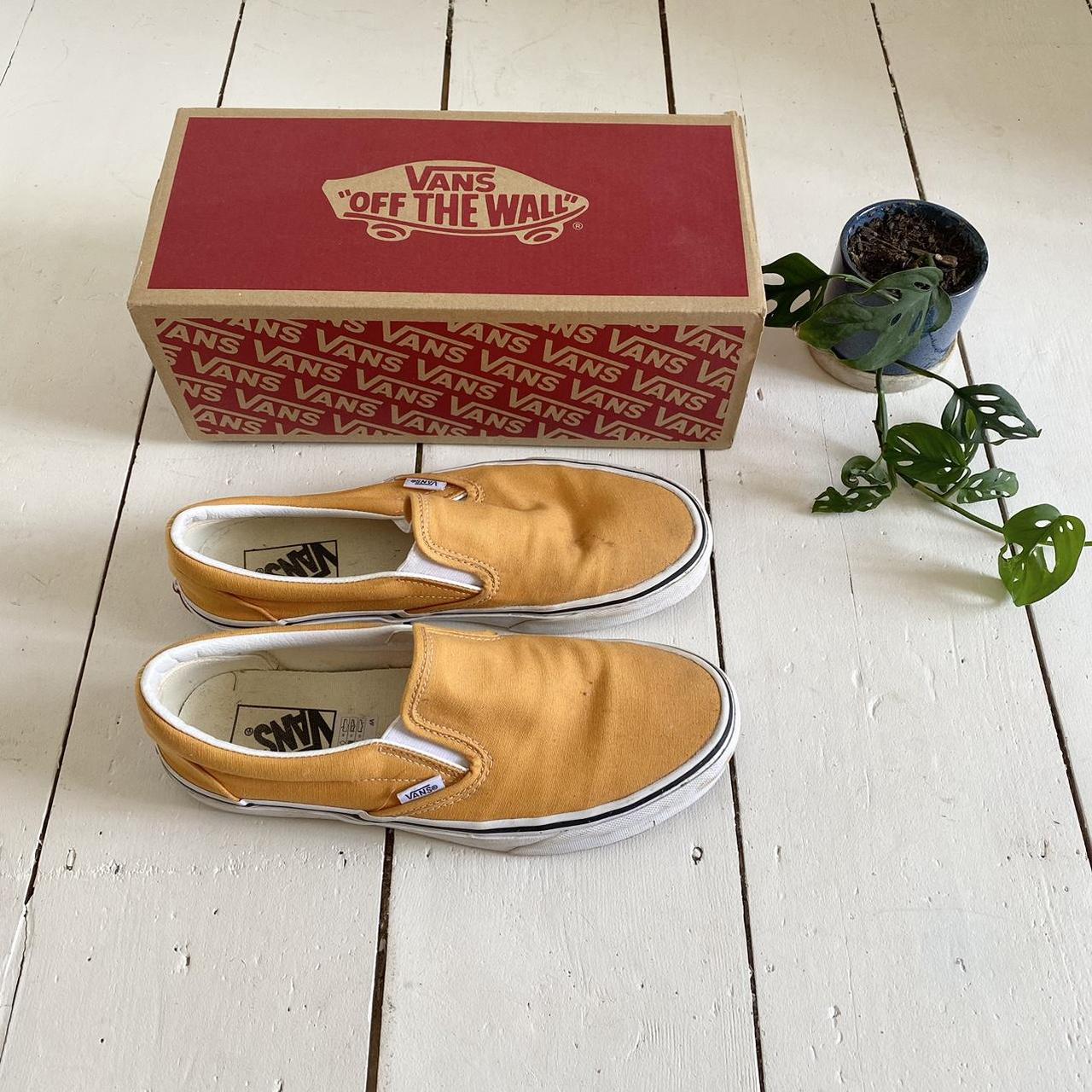 Vans Orange Classic Slip On Shoes Size 7 These Are... - Depop