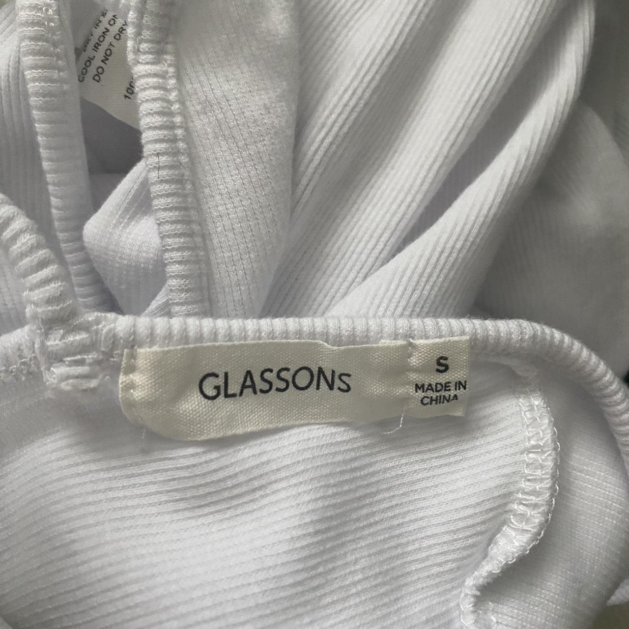 Glassons Women's White Crop-top | Depop