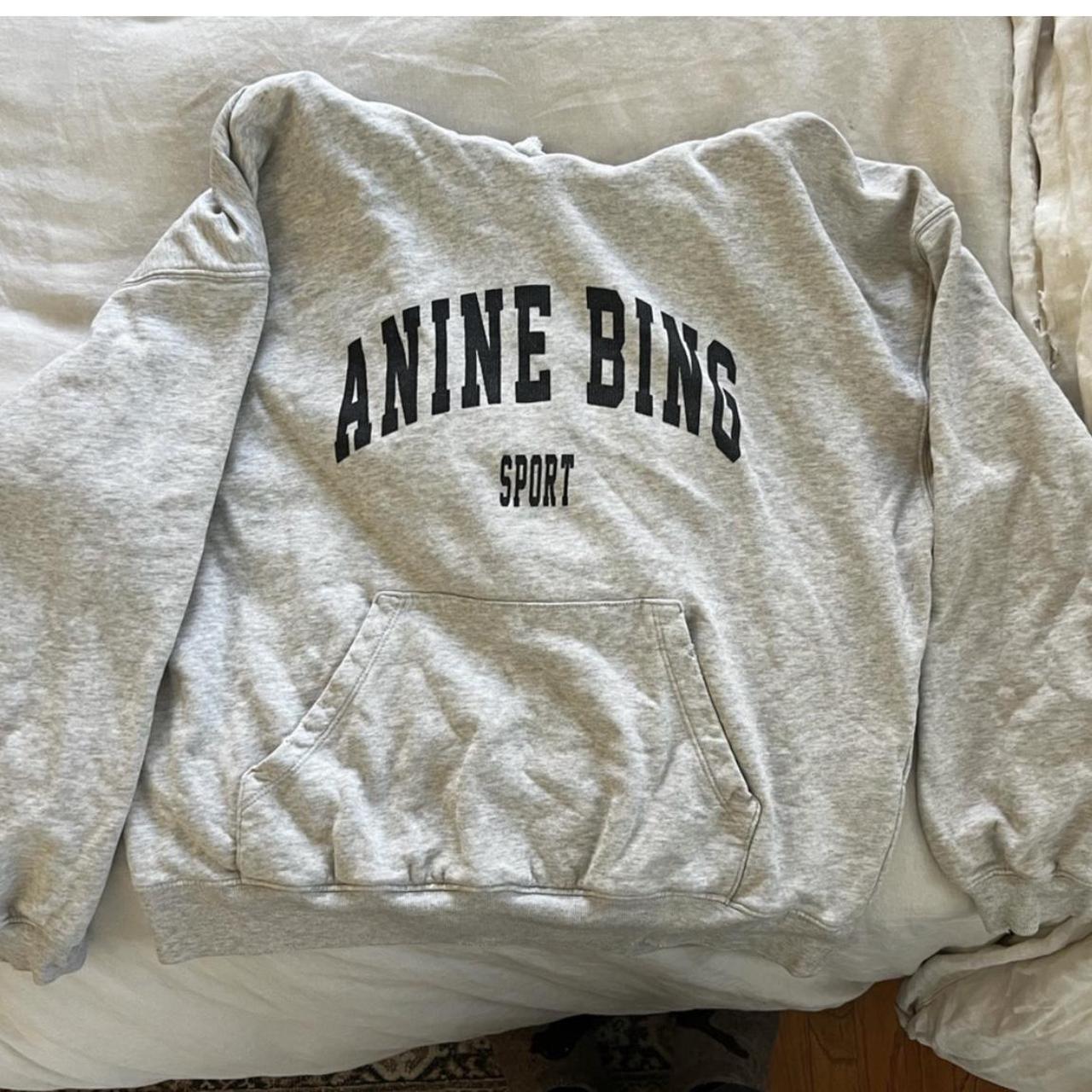 Anine bing hoodie XS Pretty great condition besides... - Depop