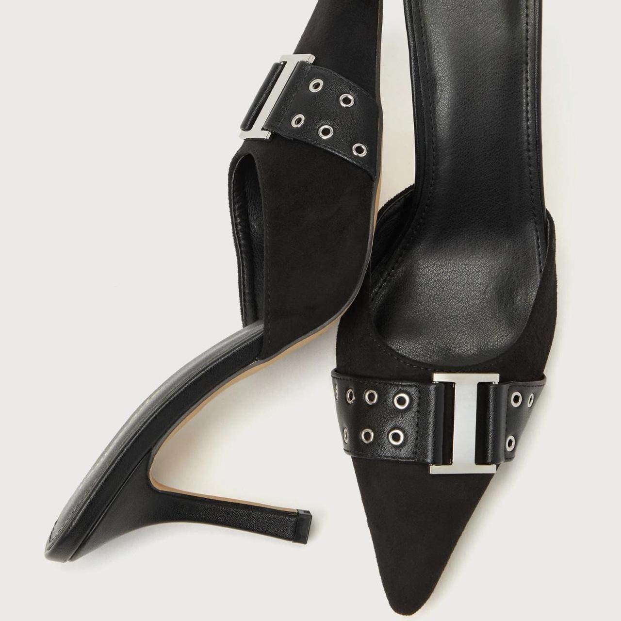 Black Heel Mules Size 7 New With Box 3 Wrapped Depop P0