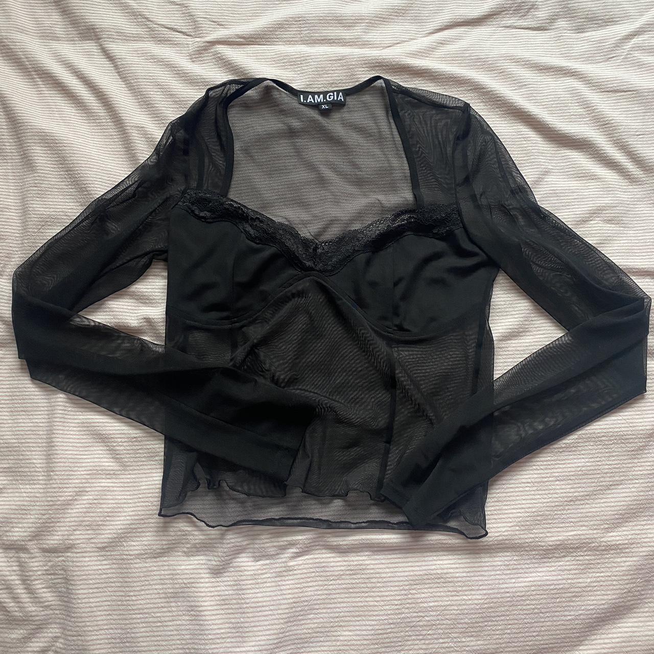 I Am Gia Gianna mesh long sleeve. Size XL but best... - Depop