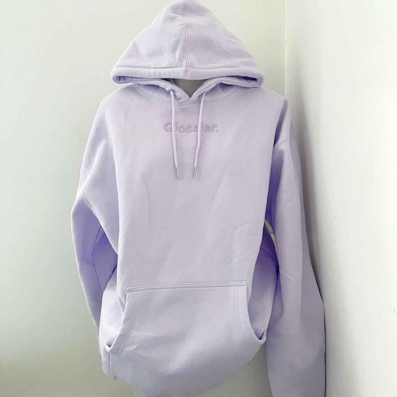 Glossier Women's Purple Hoodie | Depop