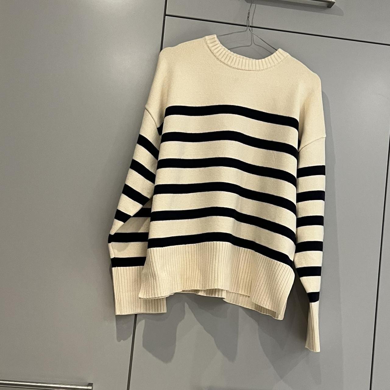 Zara striped jumper In size small. Worn and in very... - Depop