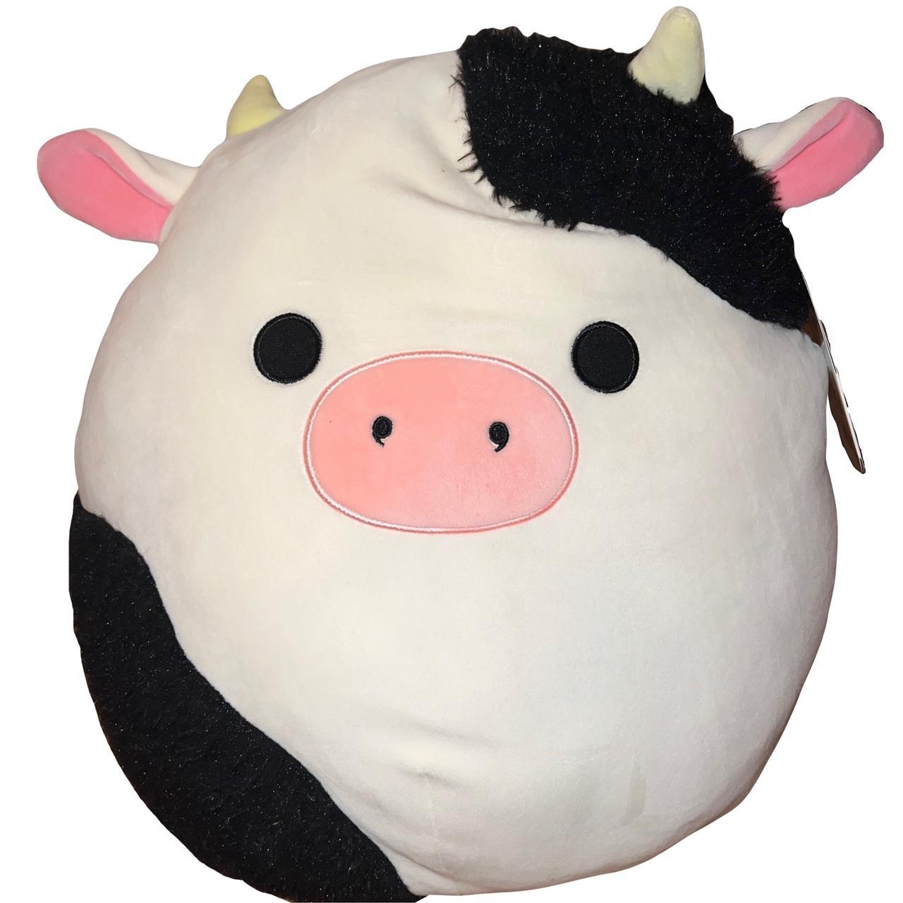 Squishmallows 16” Fuzzy Connor the Cow Walgreens... - Depop