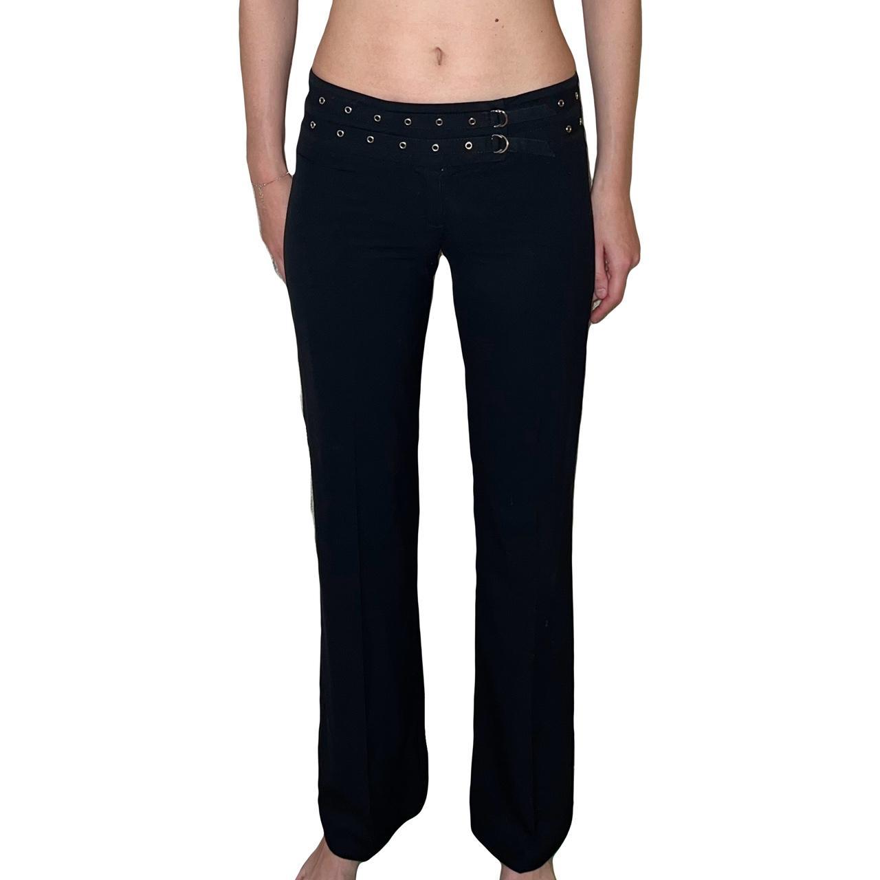 BCBGMAXAZRIA Women's Black Trousers Depop