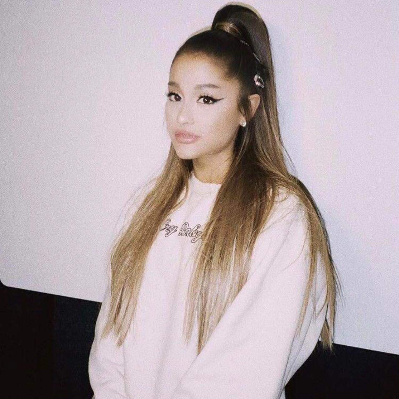 Beige Ariana Grande Long Jumper Crybaby Crewneck Sweatshirt