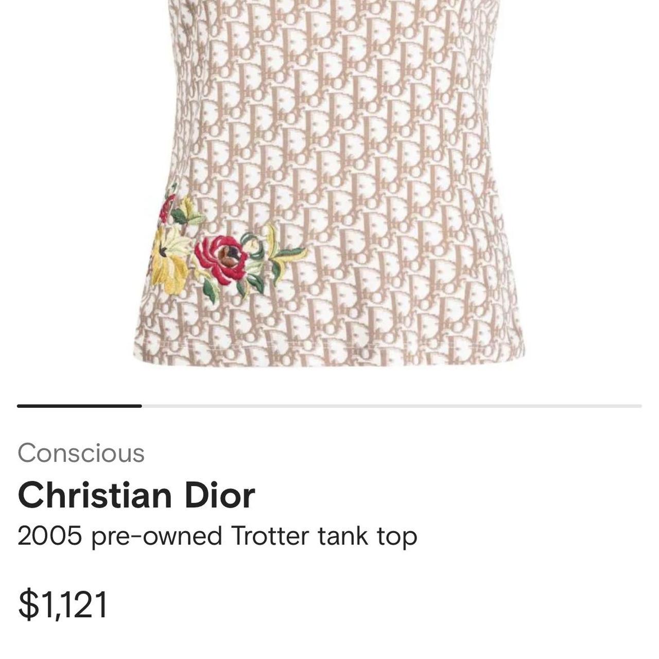 Dior 2005 Trotter Tank Top Lowest offer accepted is - Depop