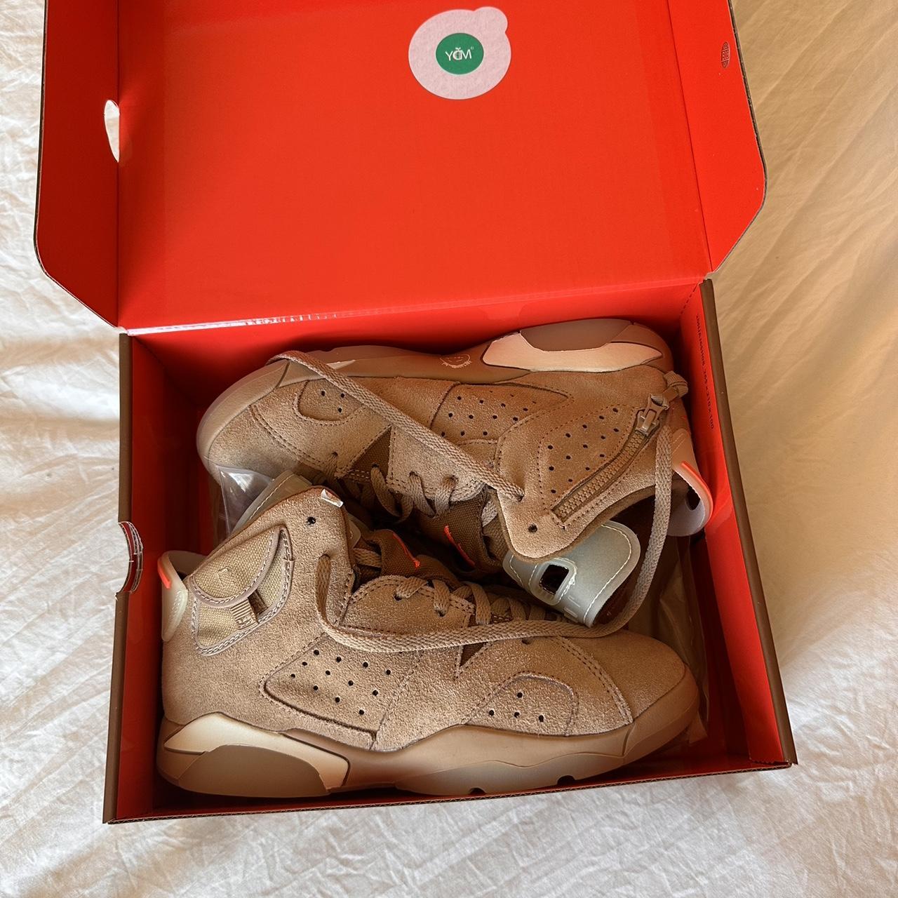 Travis Scott x Air Jordan 6 Retro British Khaki | Depop