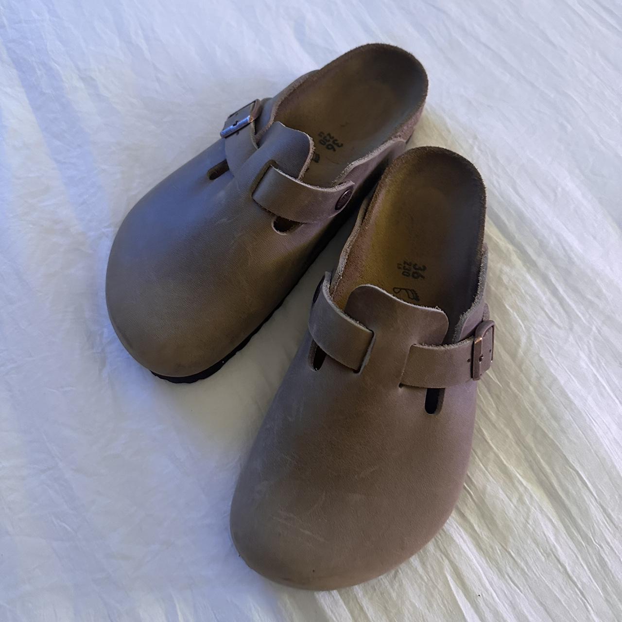 Birkenstock Boston ブラウン 36 Birkenstock Boston Braided Narrow Suede Clog, 36, Brown