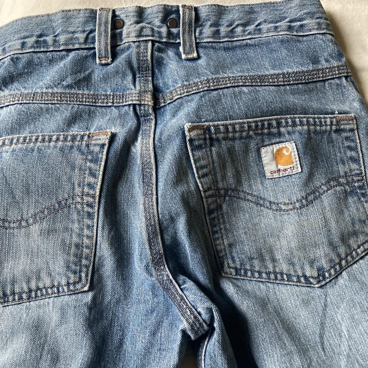 Vintage Carhartt straight leg jeans, too small for... - Depop