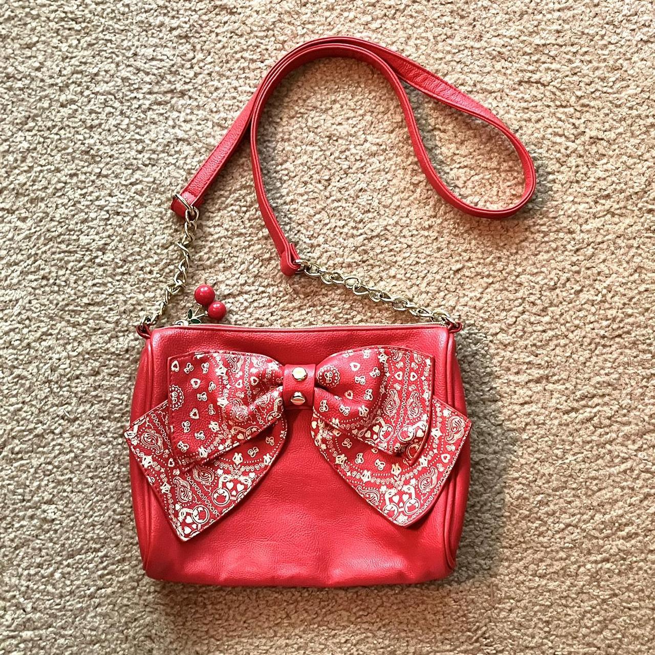 Betsey johnson gearbeiten purse with bow