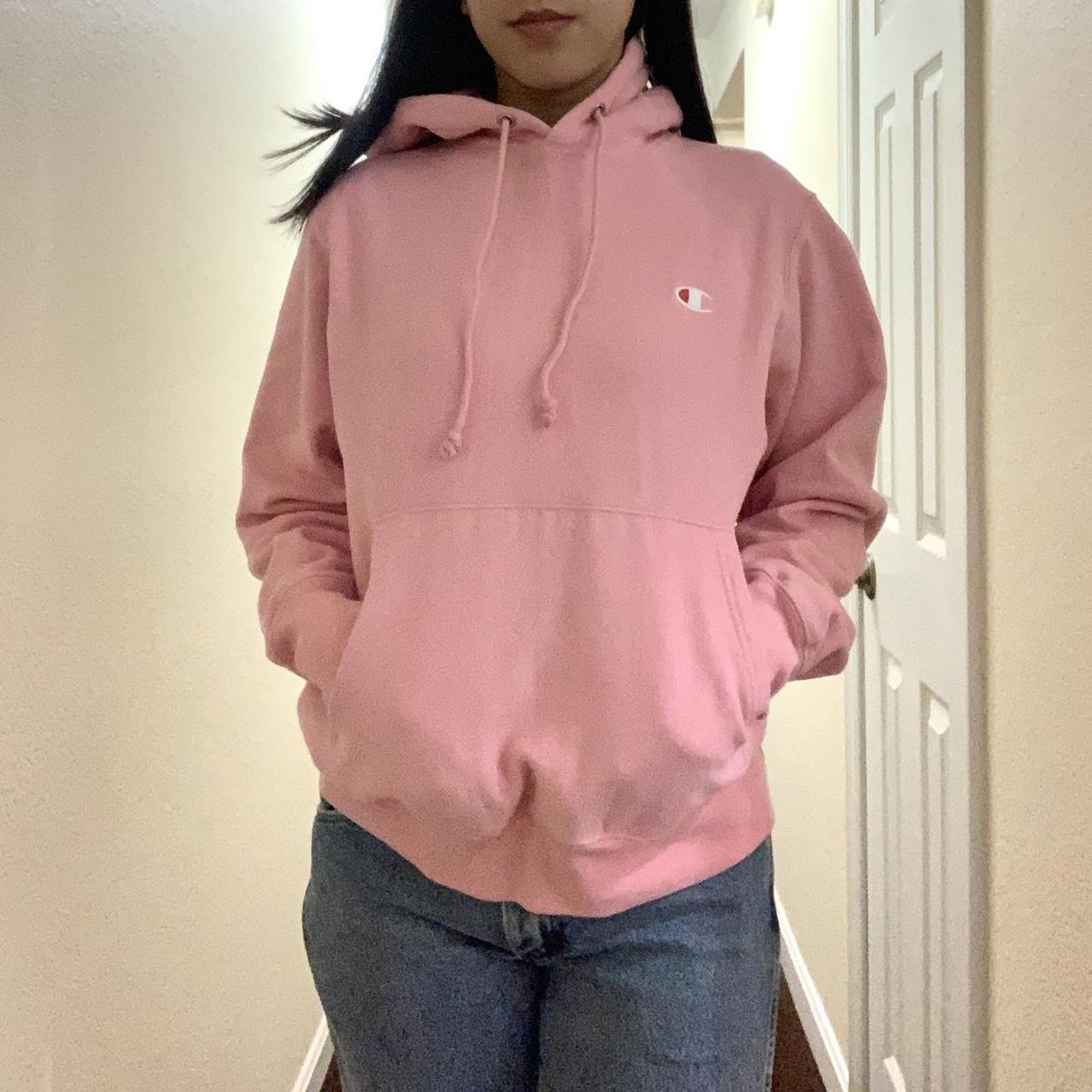 Champion sweater hotsell light pink red