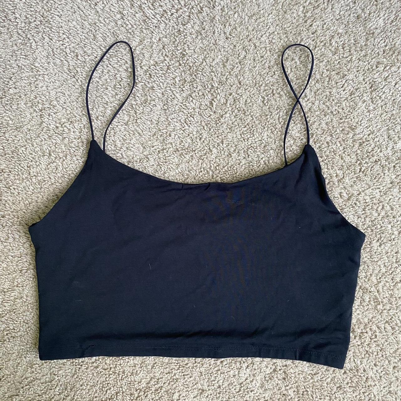 wilfred free black tiny tank, size large aritzia - Depop