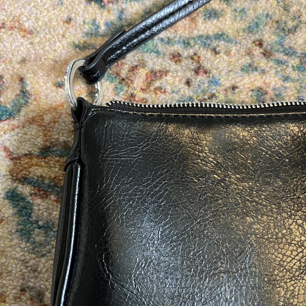 Mango Shoulder Bag 🥭 Perfect black leather shoulder... Depop