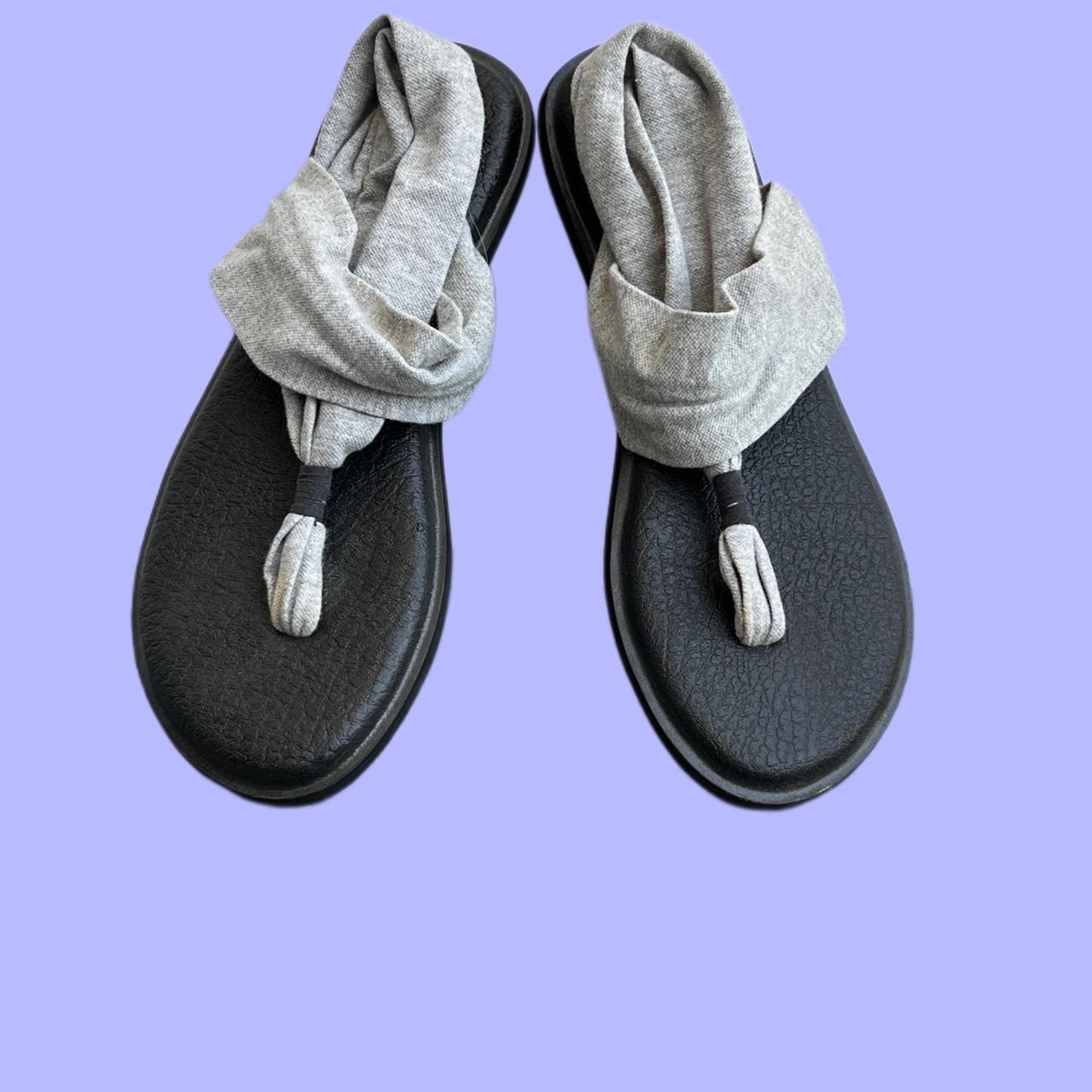 Sanuk yoga sandals Women's size 9 Never worn because - Depop
