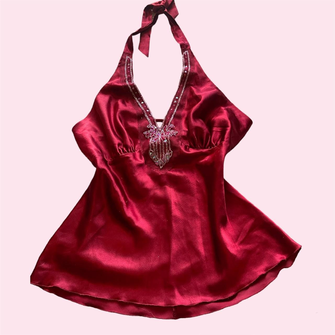Women's Burgundy Vest | Depop