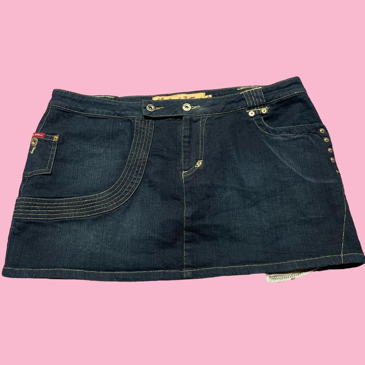 Y2k apple bottoms denim skirt 🍎 Size 13/14 Length... - Depop