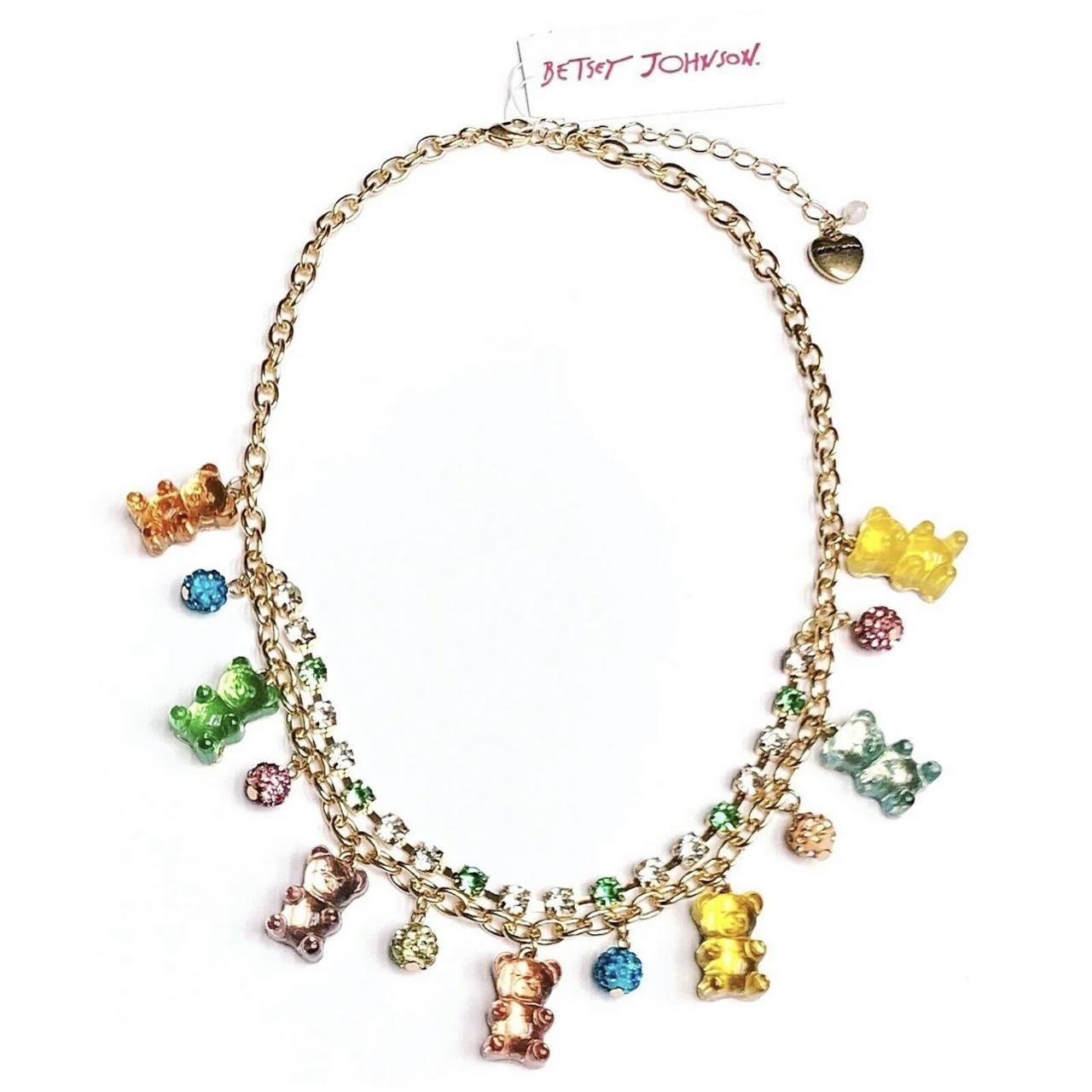 BETSEY JOHNSON PASTEL Gummy Bears With Bling Necklace $51.99 - PicClick