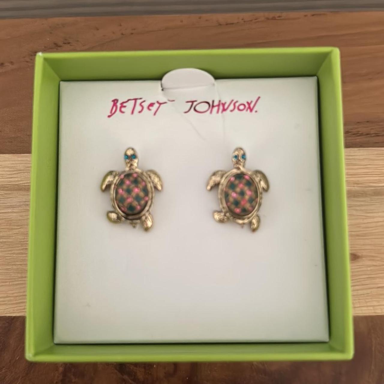 Betsey johnson sale turtle earrings