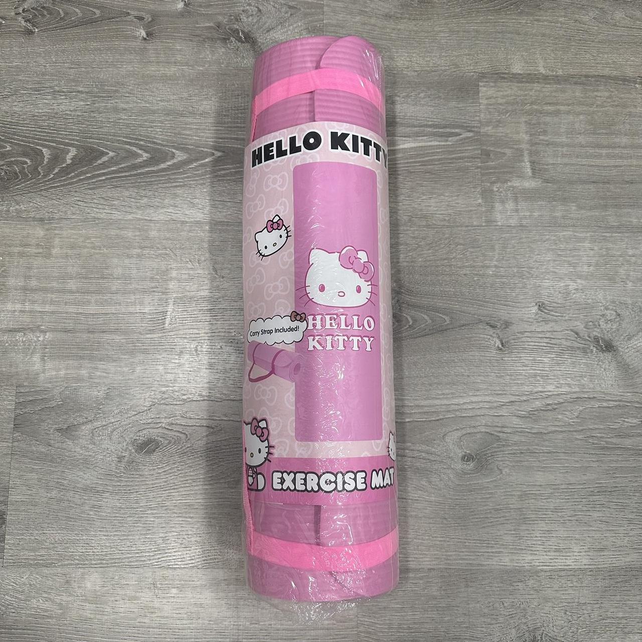 Hello Kitty Sanrio Exercise Yoga Pink Mat 24W×68L - Depop