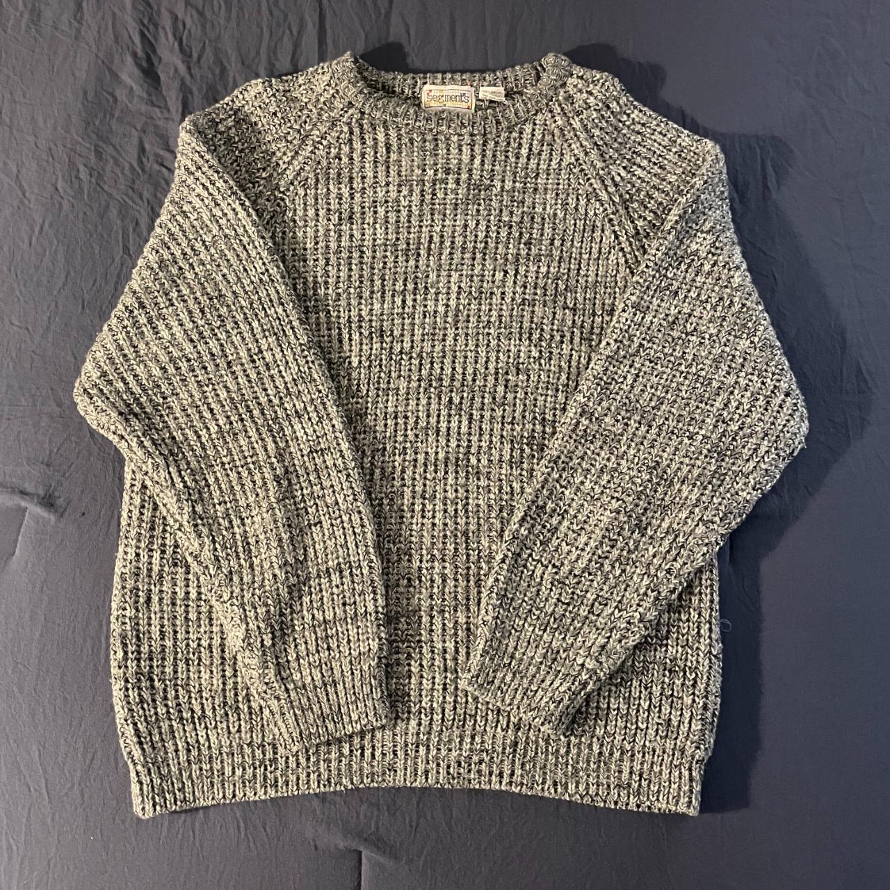 Segments Mens Grey Vintage Sweater -color:... - Depop