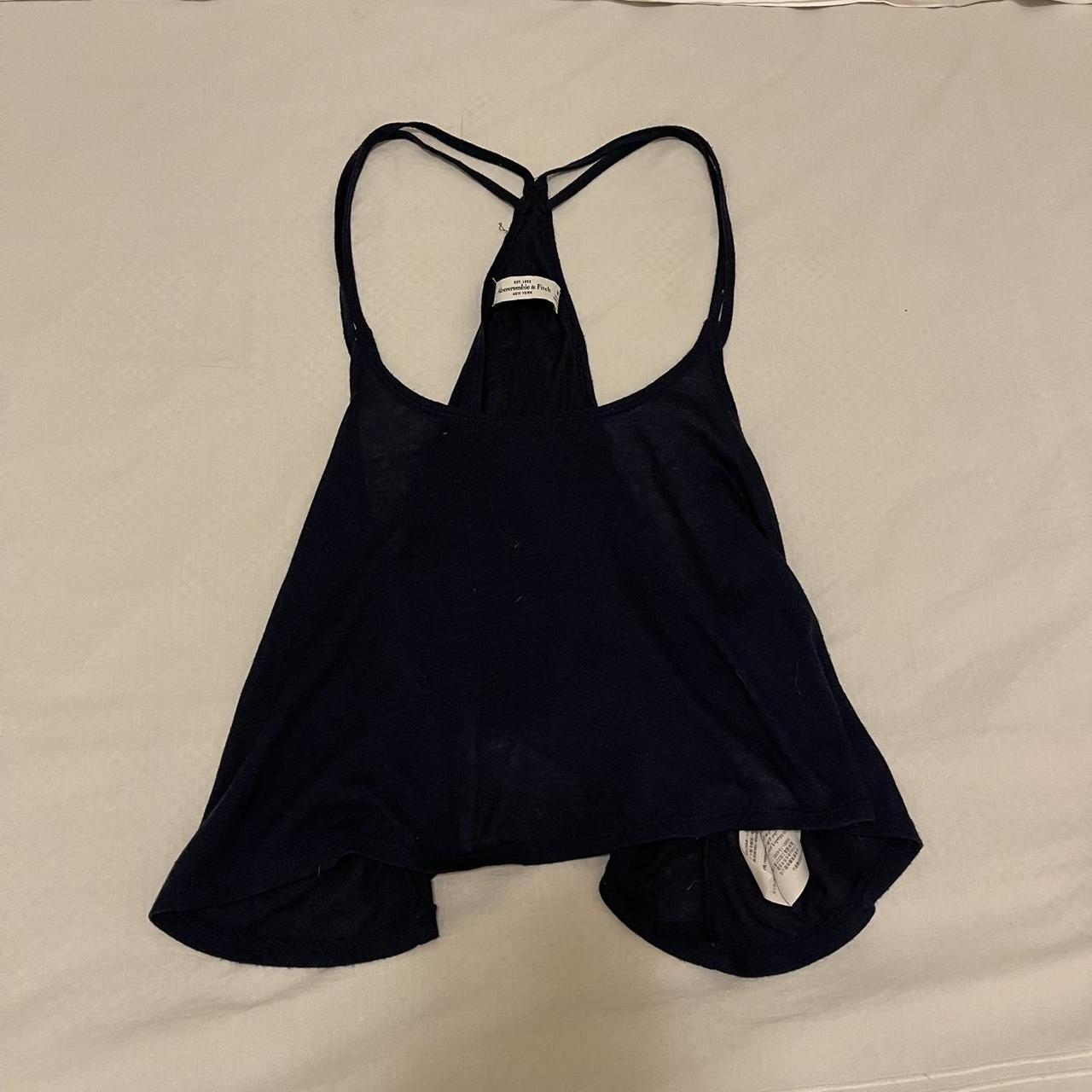 Abercrombie & Fitch Women's Navy Vest | Depop