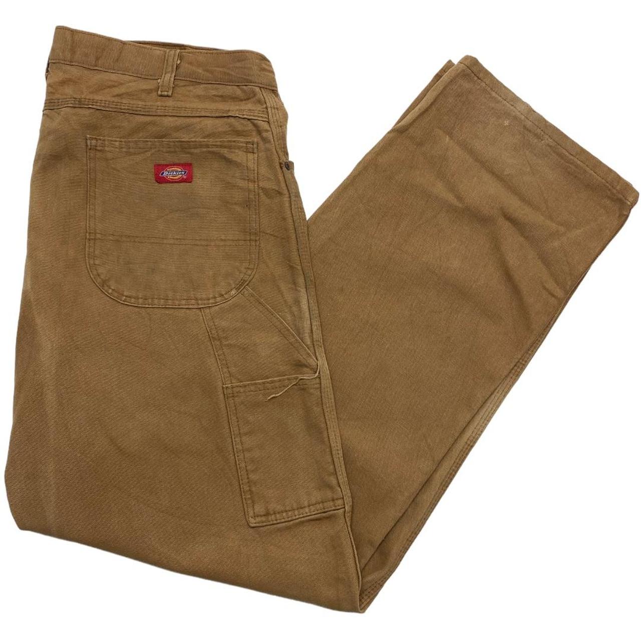 Dickies Men's Tan Jeans Depop
