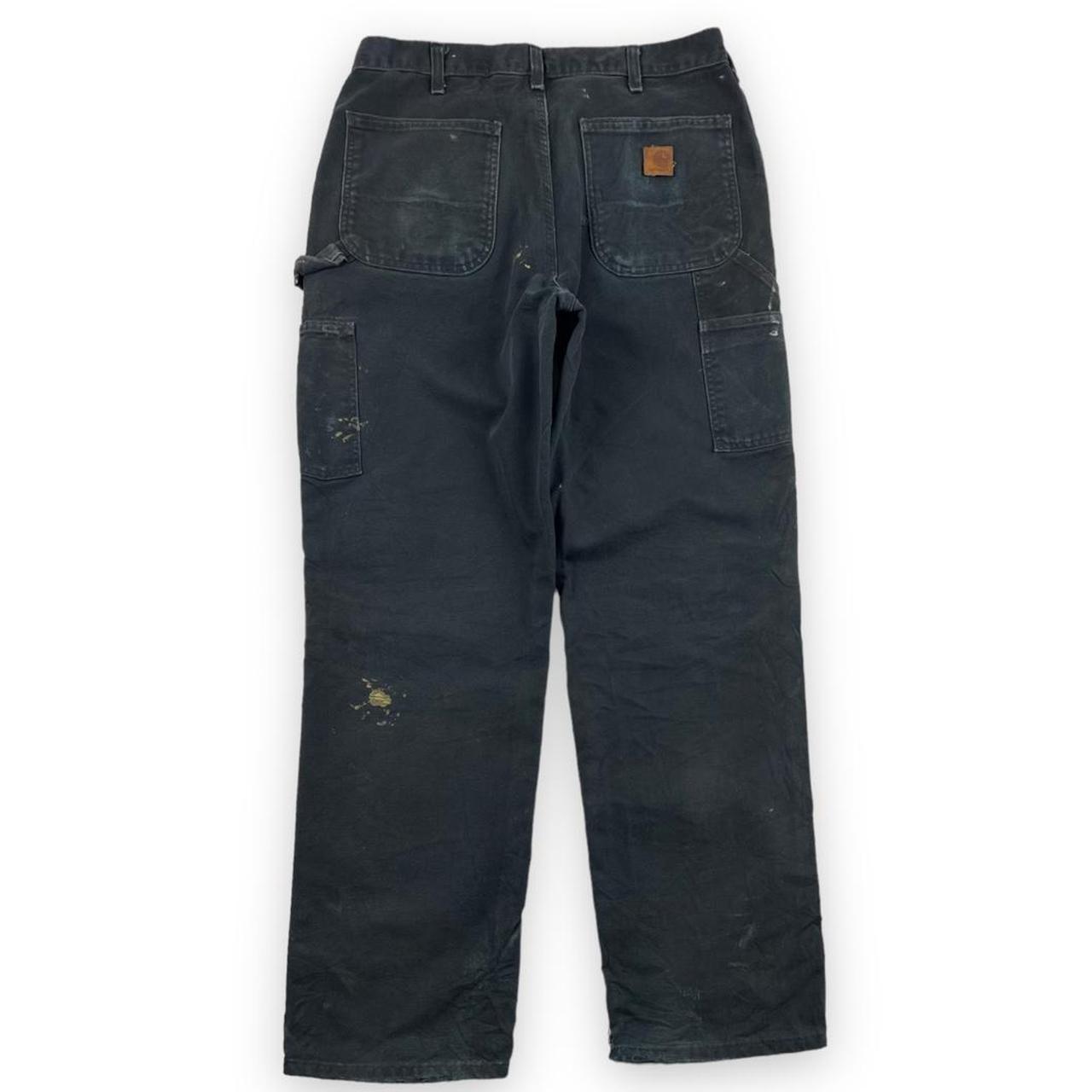 Carhartt Men's Black Jeans Depop