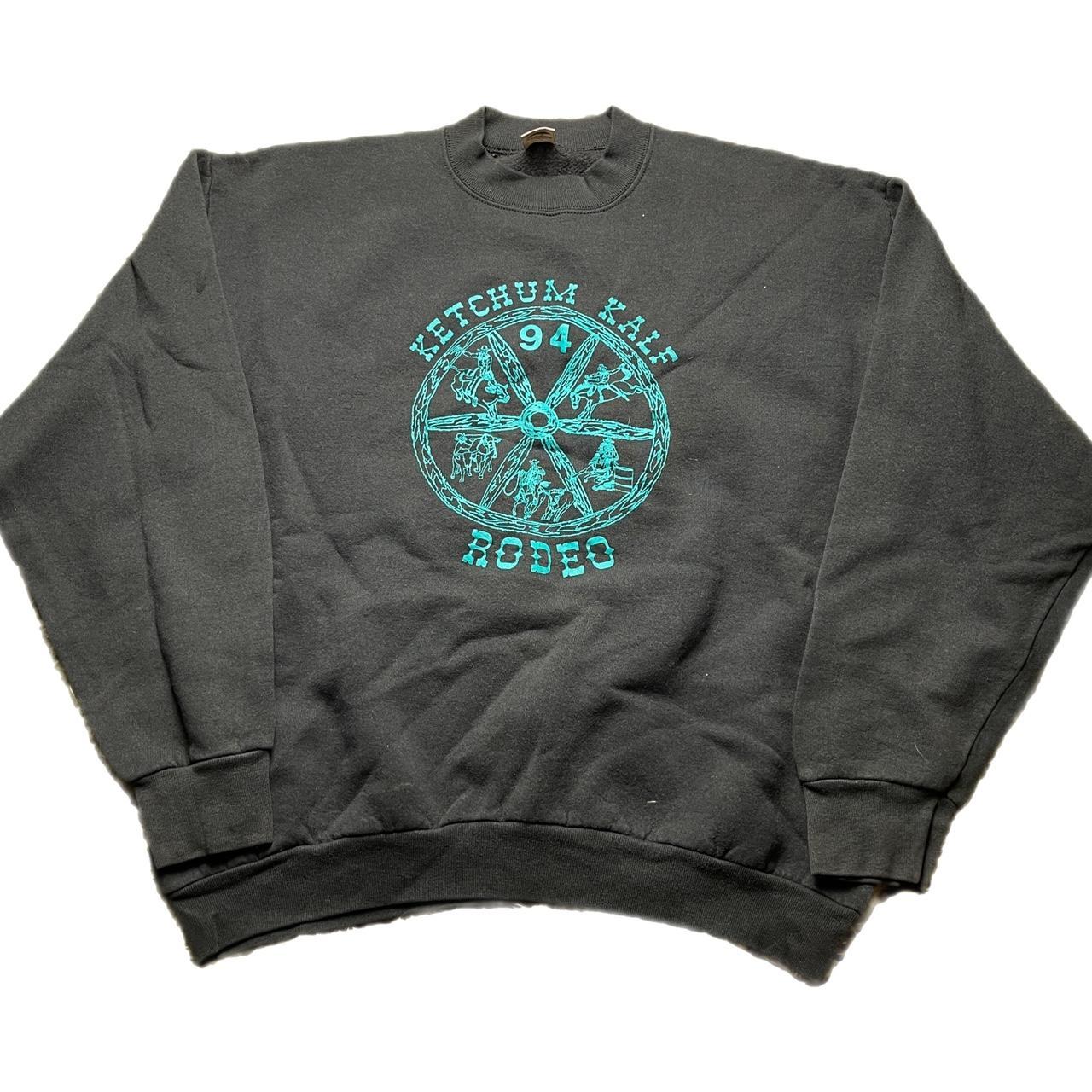 Vintage 90s Ketchum Kalf Rodeo Sweatshirt Size... Depop