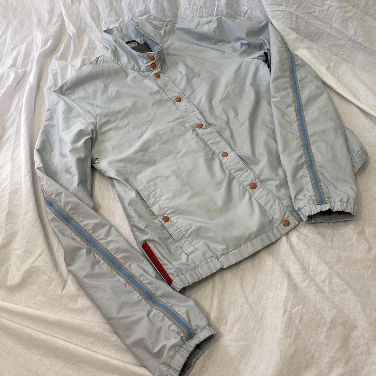 Vintage Prada Sport 2000s Light Blue Nylon Jacket, -...