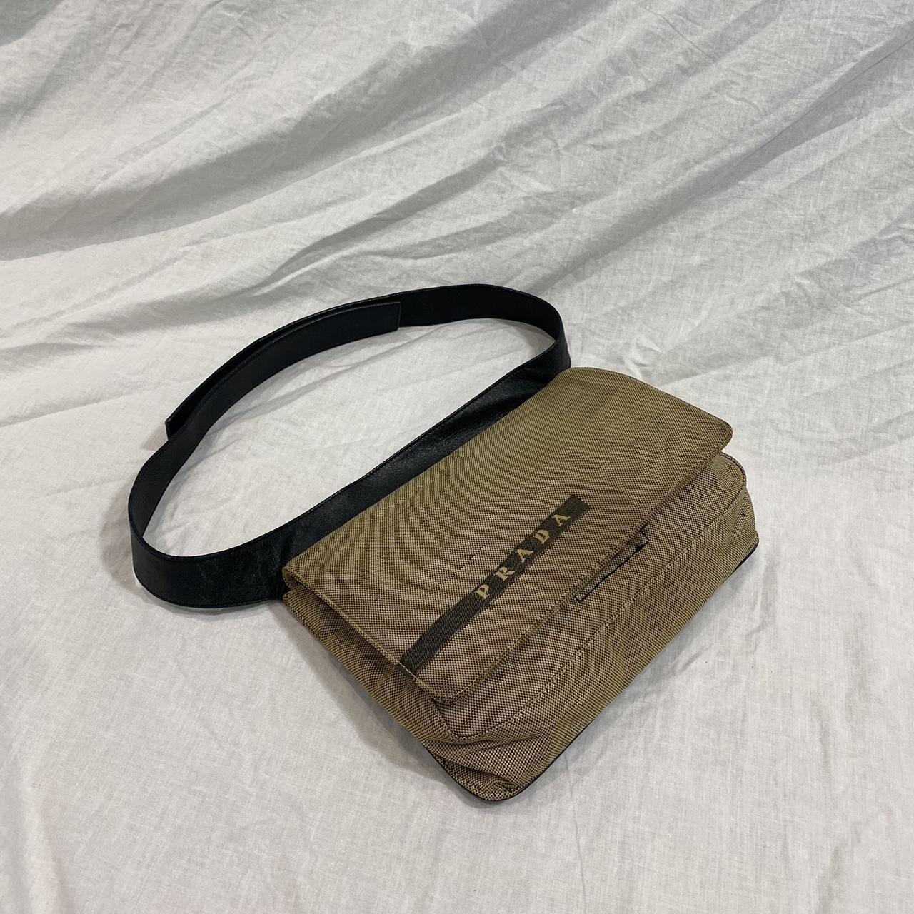 Vintage Prada SS99 Canvas Waist Bag from. Depop